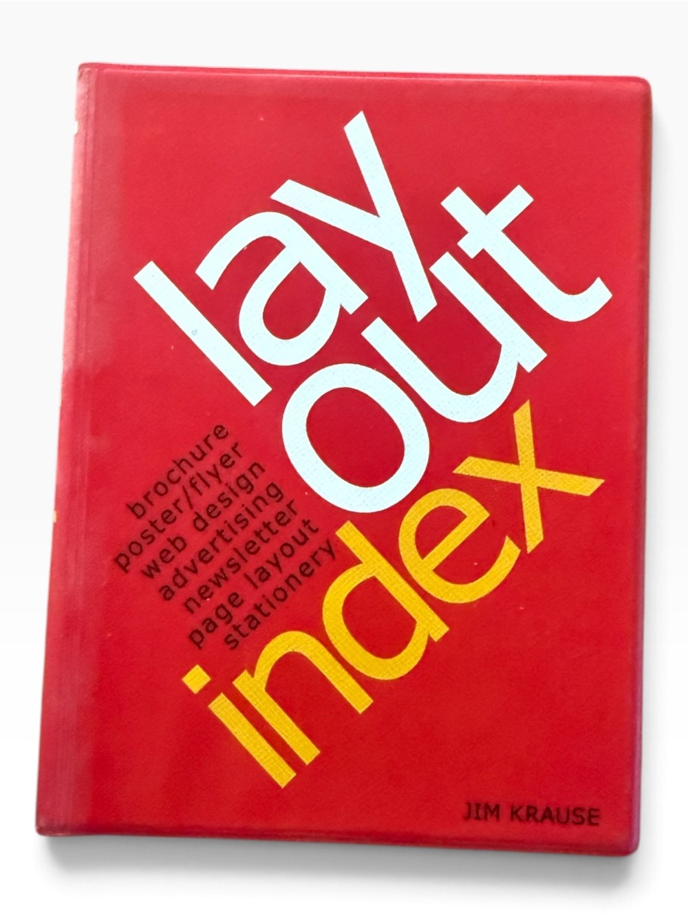 Jim Krause Layout Index: Pocket-Sized Powerhouse Graphic Design Book Red &amp